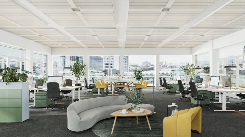 Atemberaubende Aussicht sucht Mieter - Vollausgebaute Büroflächen Mitten in Zürich (3)