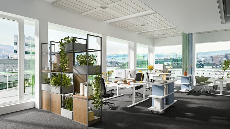 Atemberaubende Aussicht sucht Mieter - Vollausgebaute Büroflächen Mitten in Zürich (1)