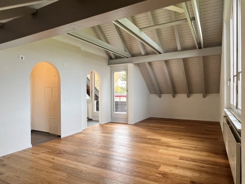 Kürzlich sanierte 1.5-Zimmer-Dachwohnung mit Balkon (3)