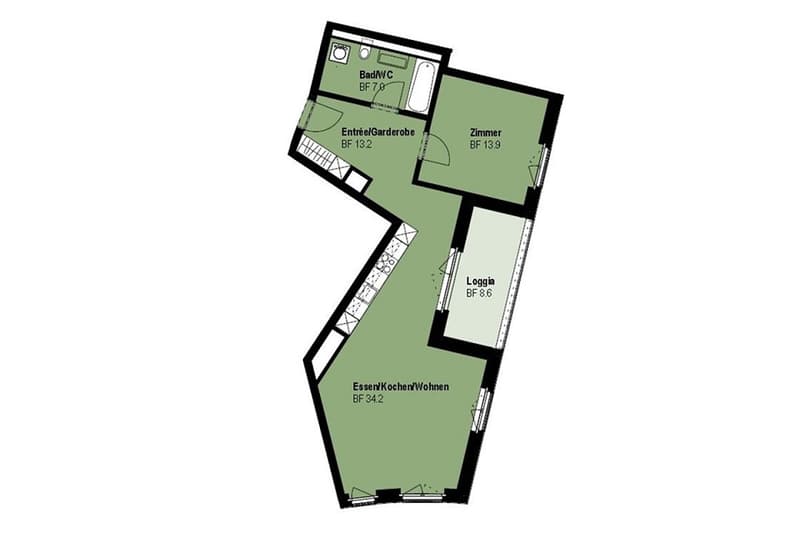 2½-Zimmerwohnung im "Glasi" Bülach (12)