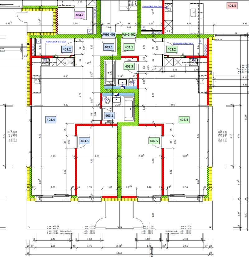 Grundriss Wohnung 402