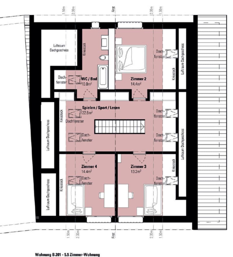 Grundriss Dachgeschoss