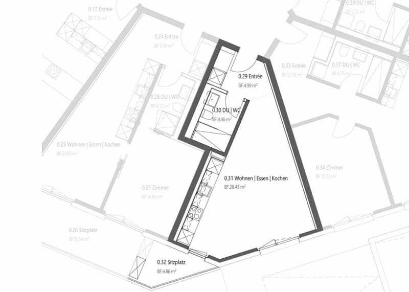 Erstvermietung 1.5 Zimmer-Wohnung Altwiesenstrasse 372 (4)