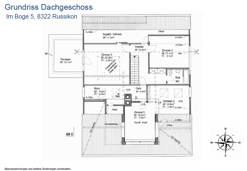 Grundriss Dachgeschoss