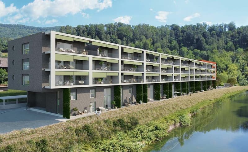 Erstvermietung! 3.5-Zimmer-Wohnung mit Terrasse direkt am Wasser (1)