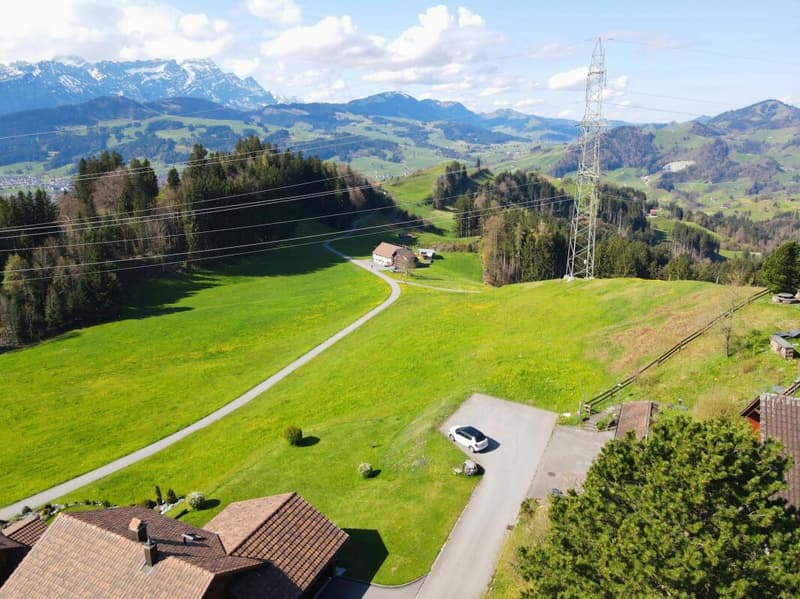 Ansicht Bauland Richtung West