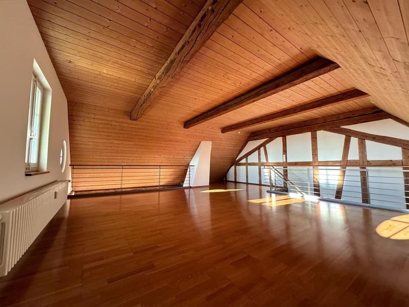 Grosszügige Dachwohnung (95 m²) mit Cheminée auf dem Hubelgut (6)