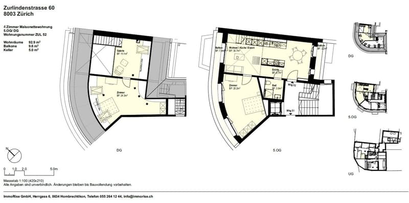 3.5 room attic duplex by Schmiede Wiedikon (11)