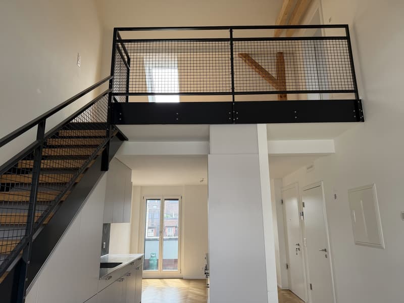 3.5 room attic duplex by Schmiede Wiedikon (6)