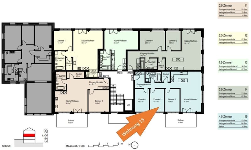 Familienwohnung 4.5-Zimmer im Neubau mit Balkon und Reduit - 105m² (5)