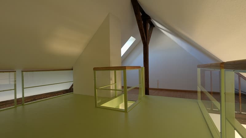 Charmante Loftwohnung mit Le-Corbusier-Farbakzent ideal für Singles oder Paare (6)