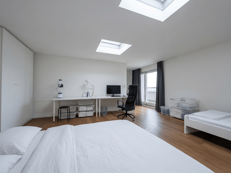 Large 2.5-Room Apartment in Zug Terrace, Fireplace, Storage (2)