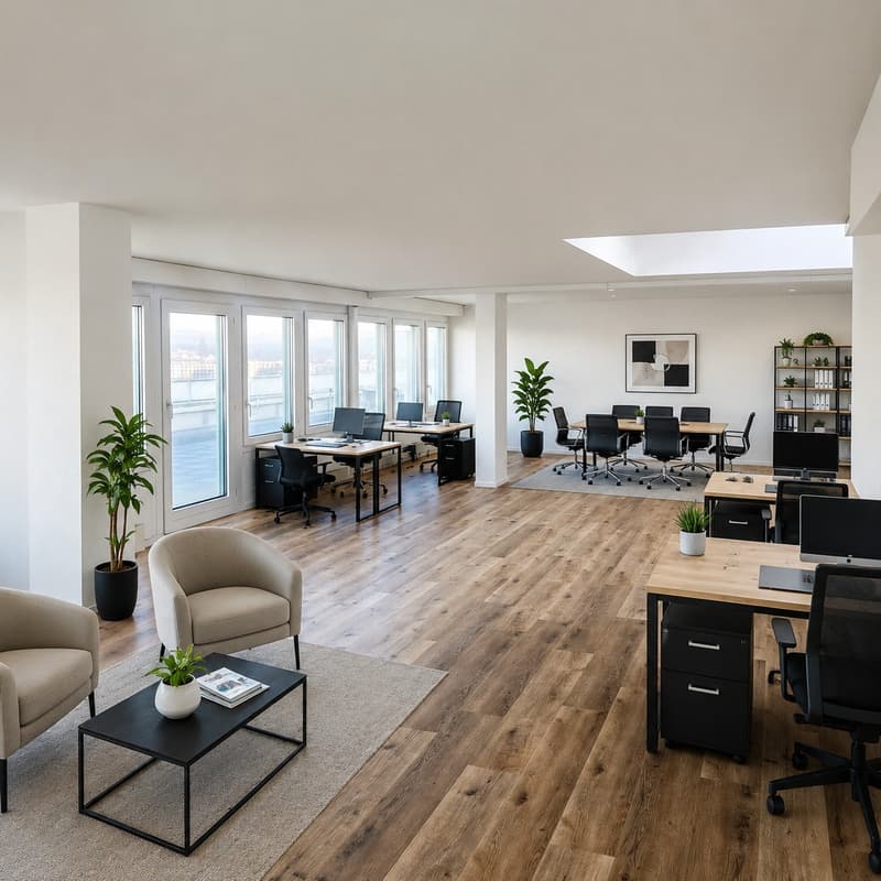 90 m² Attika-Büro mit privater Dachterrasse in Fällanden (1)