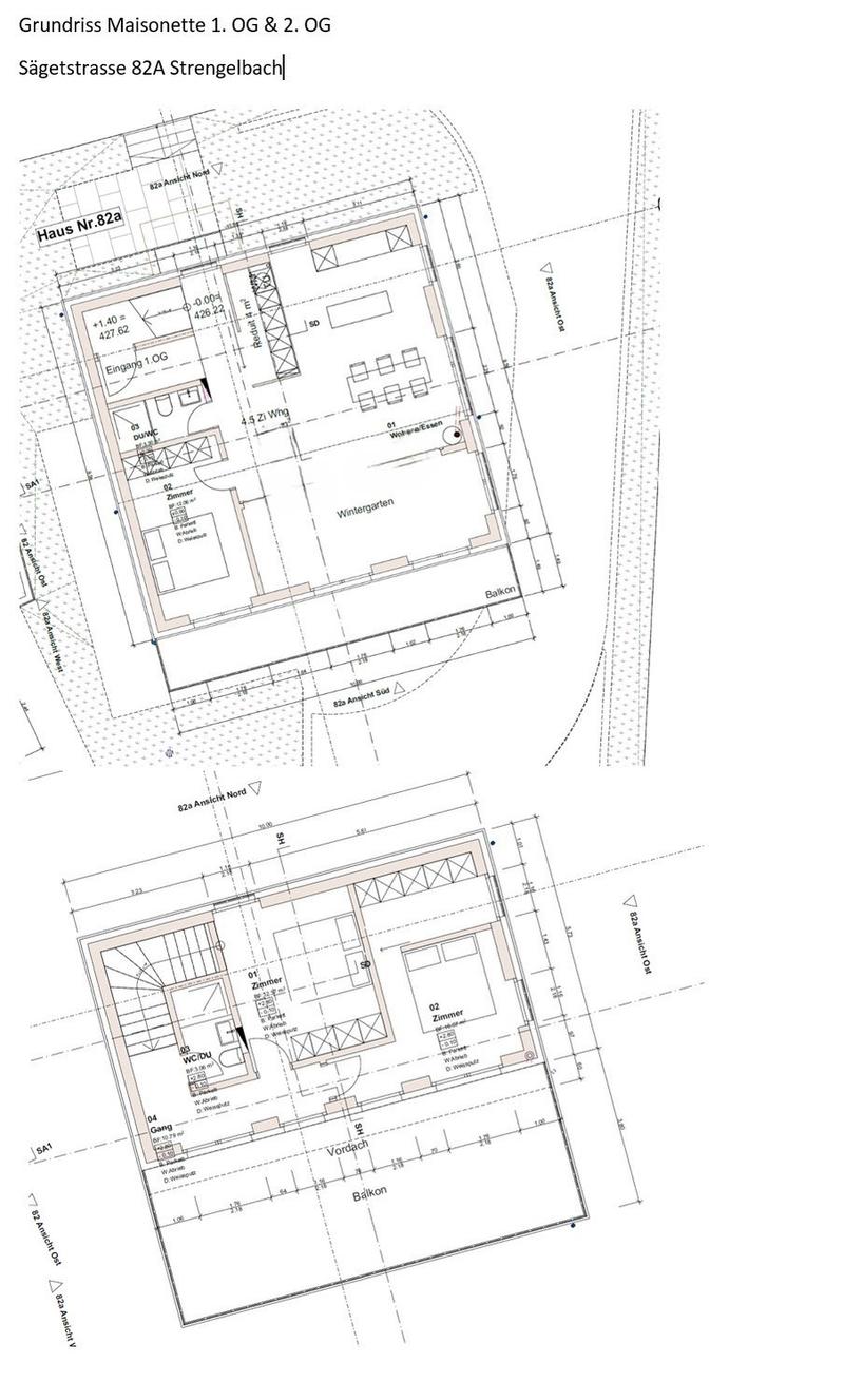 4.5 Zi. Maisonette-Wohnung 155m2 & 70m2 Terrassen - nur 2 Wohnungen im Haus! (11)
