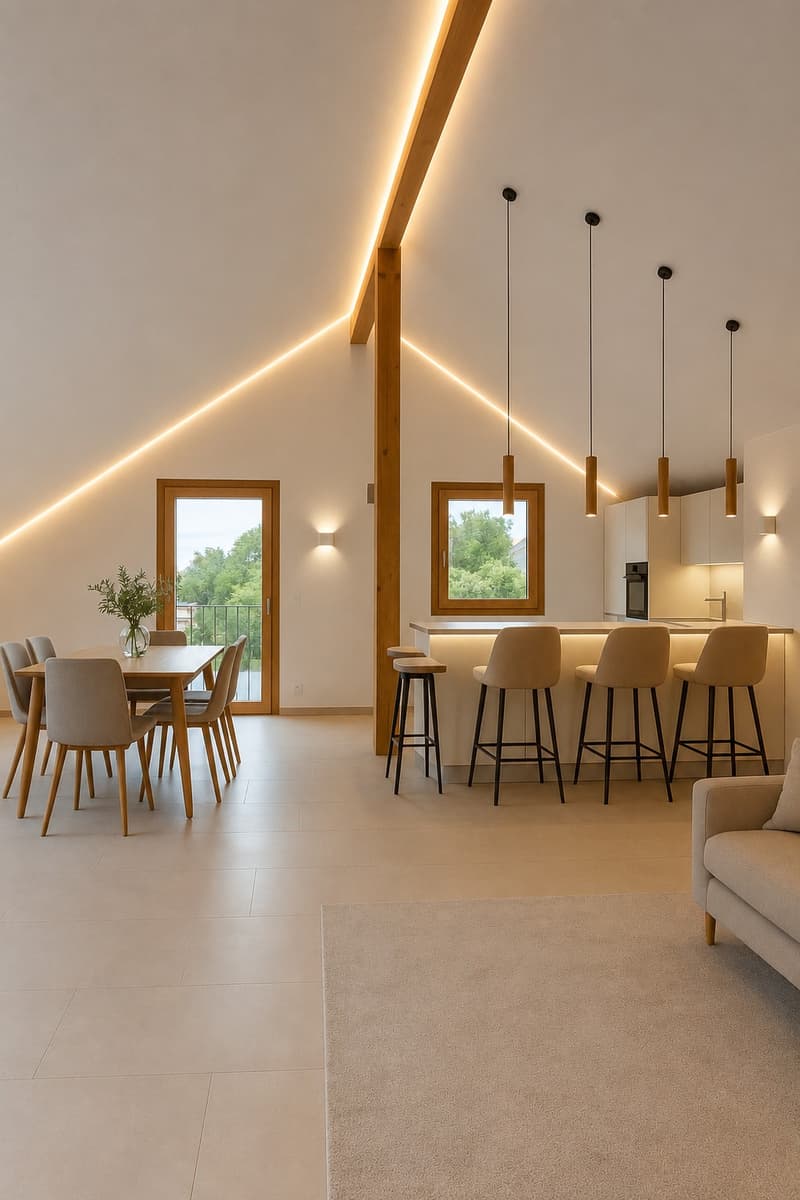 Hochwertige 3-Zimmer-Terrassenwohnung im Loftstil mit Aussicht in Rafz (6)