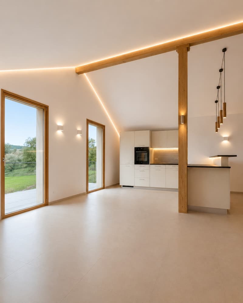 Hochwertige 3-Zimmer-Terrassenwohnung im Loftstil mit Aussicht in Rafz (2)