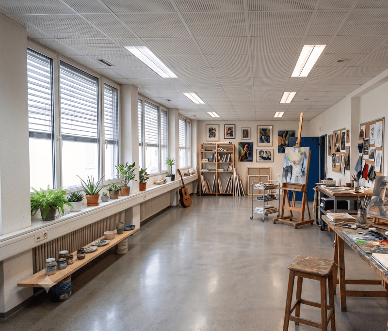 Atelier am Bahnhof Rupperswil mit Sichtbarkeit von Geleisen (3)