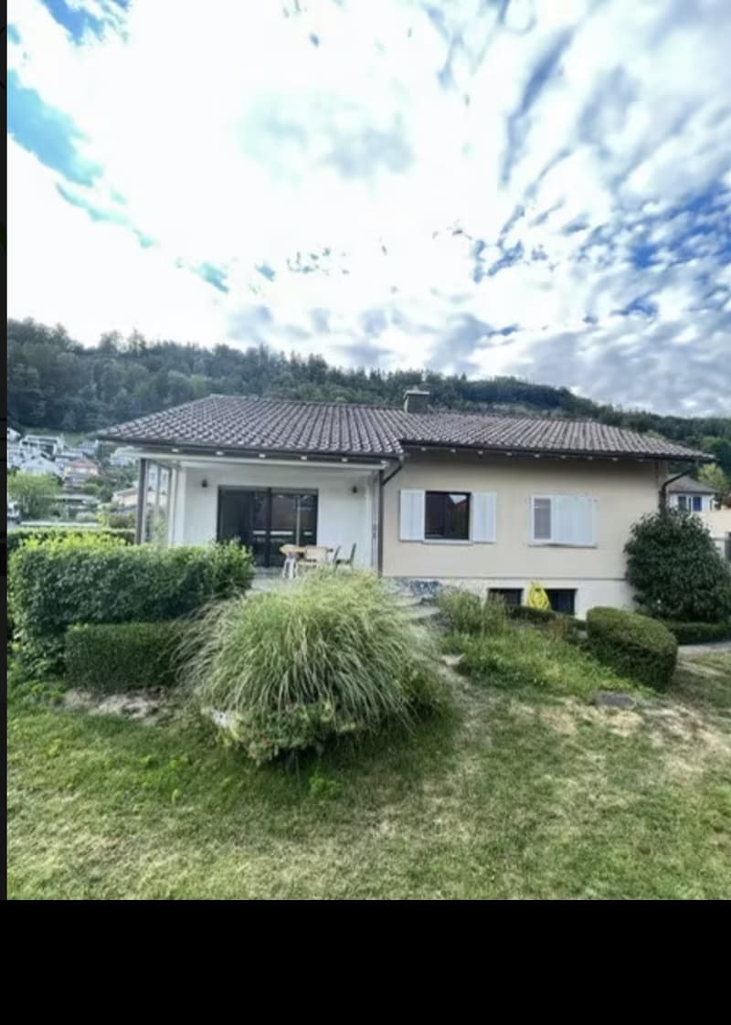 Exklusives, freistehendes Einfamilienhaus im Hochparterre mit grossem Garten in Brugg (2)