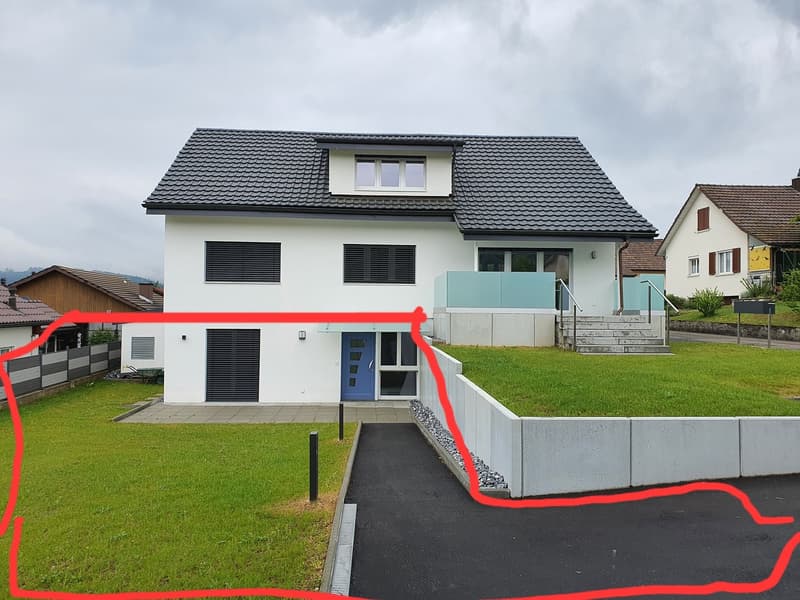 4.5 Zimmer wohnung mit Garten und Parkplatz CHF1930 inkl. Nebenkosten (2)