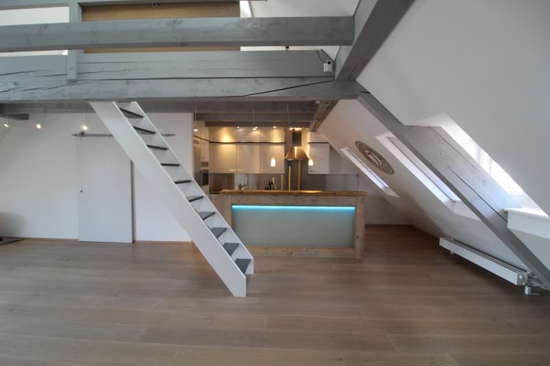 Aussergewöhnliche Loft-Maisonette mit Galerie stilvoll wohnen nähe See (1)