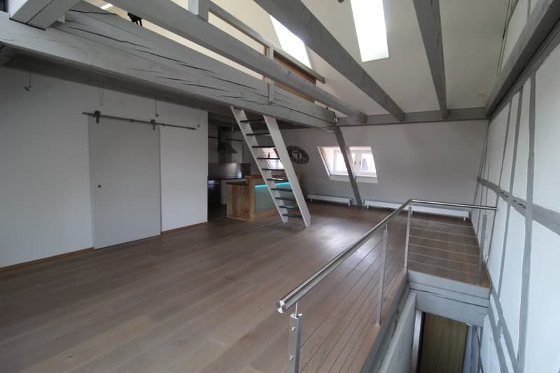 Aussergewöhnliche Loft-Maisonette mit Galerie stilvoll wohnen nähe See (7)