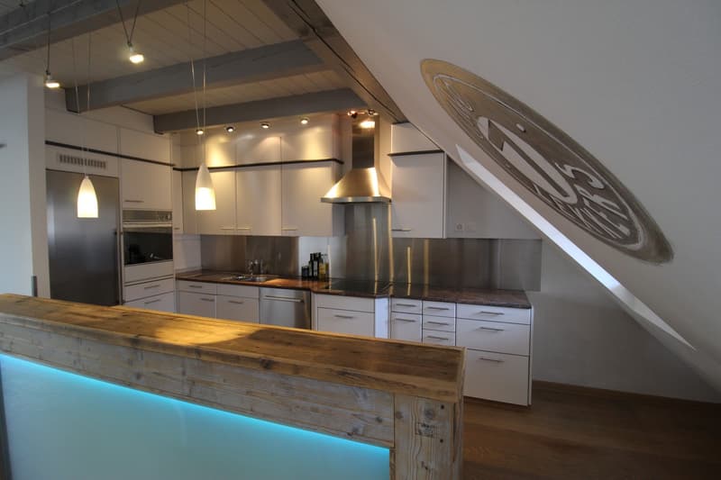 Aussergewöhnliche Loft-Maisonette mit Galerie stilvoll wohnen nähe See (3)