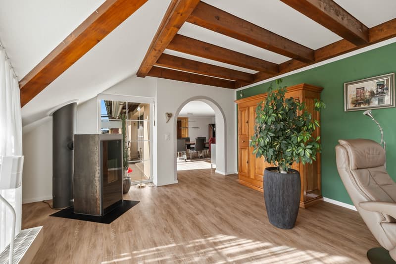 Grosszügige möblierte 6.5-Zimmer-Wohnung mit Balkon, Lager & Carport in Hägendorf (2)