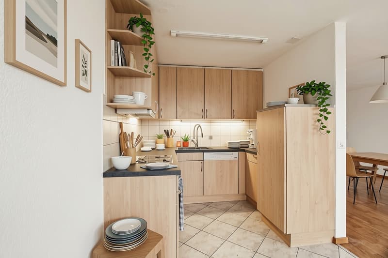 Attraktive Wohnung mit Balkon in ruhiger Lage in Bettlach (2)