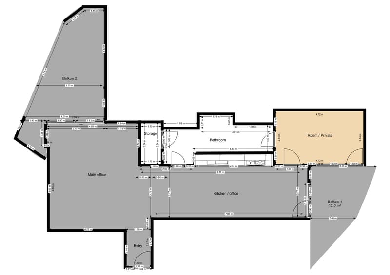 Grosszügige 2,5-Zimmer-Wohnung im Hard Turm Park (6)