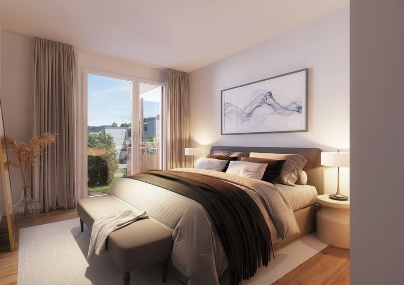 Exklusive 4.5-Zimmer-Wohnung mit zwei Balkonen  Natur und Stadt vereint (4)