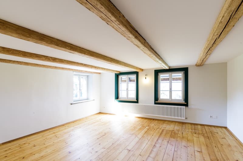 Helle Räume, neue Heizungen / Radiatoren