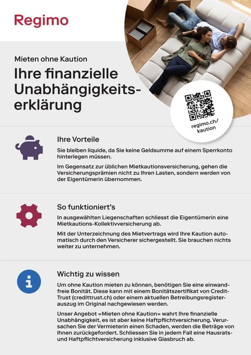 Flyer - Mieten ohne Kaution