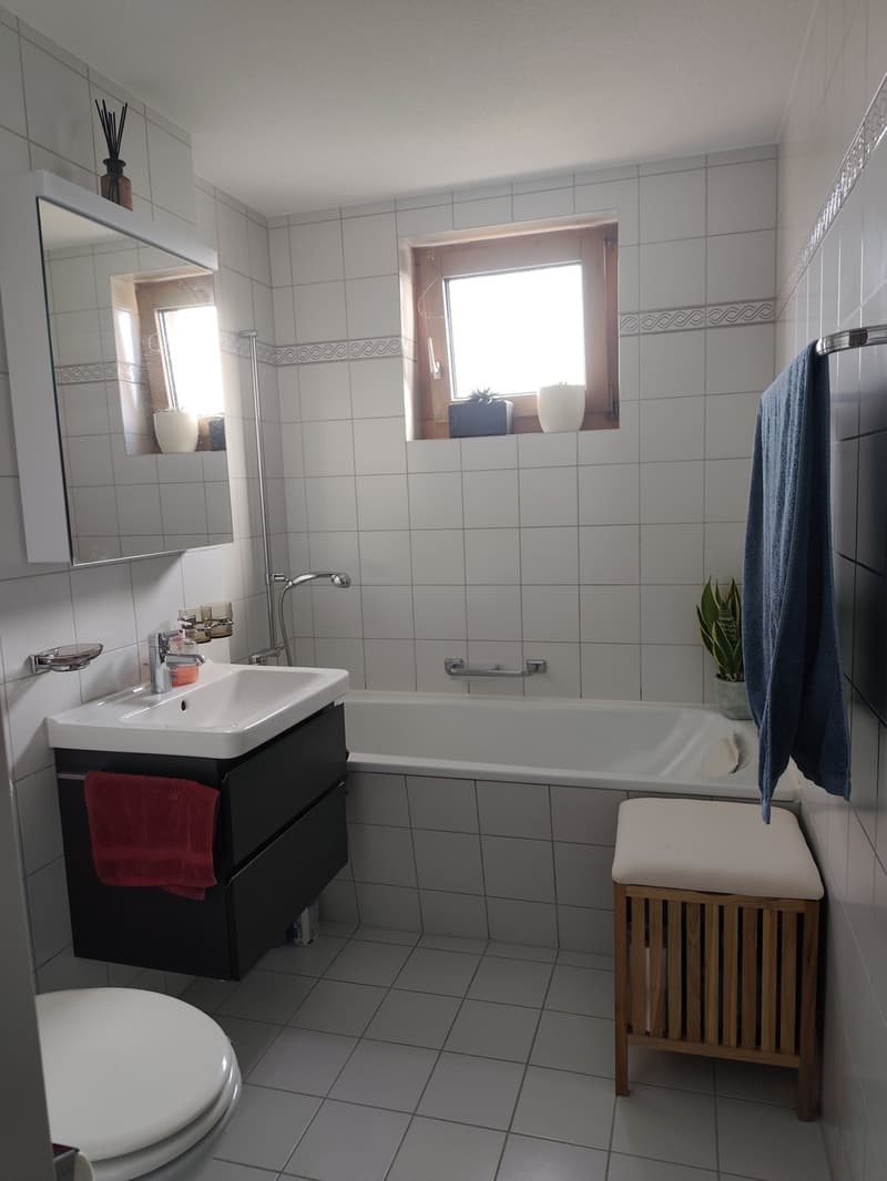 Traumhafte 5.5-Zi-Maisonette (ca. 155 m²) mit Galerie, Sichtgebälk & Cheminée in Märstetten (8)