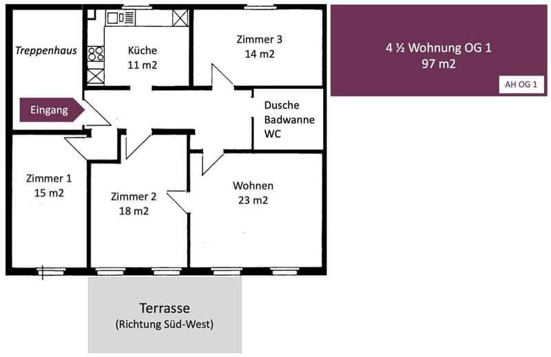 4-Zimmer-Wohnung Mitten in Wolhusen (3)