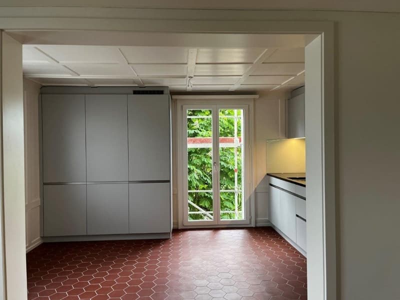 Küche mit Balkon