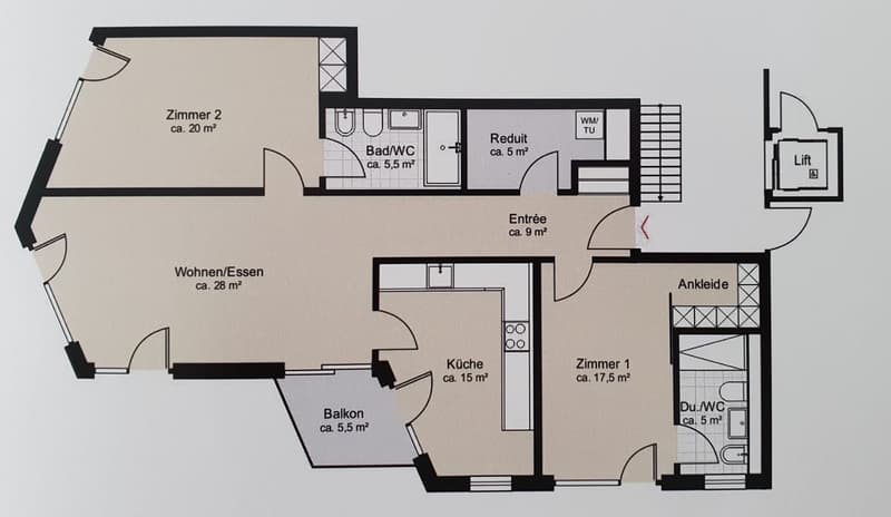 Bright and modern 3.5-room apartment (8)