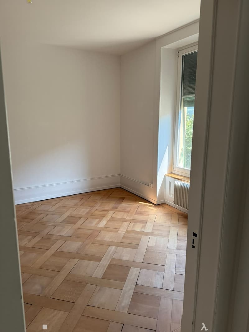 Charmante 3.5-Zi-Altbauwohnung, Tafelparkett Biel, WG-tauglich (6)