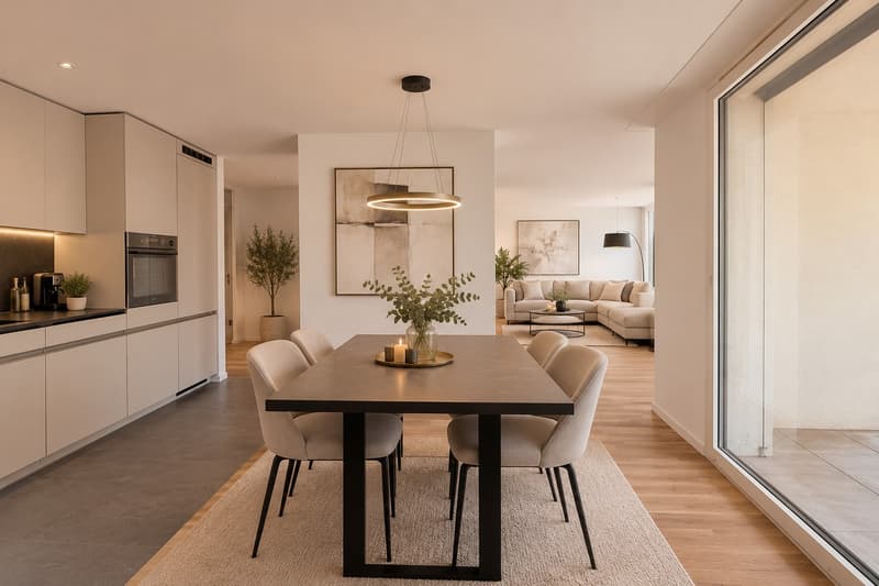 Moderne 4.5-Zimmer-Wohnung mit grosser Terrasse in Tagelswangen (3)