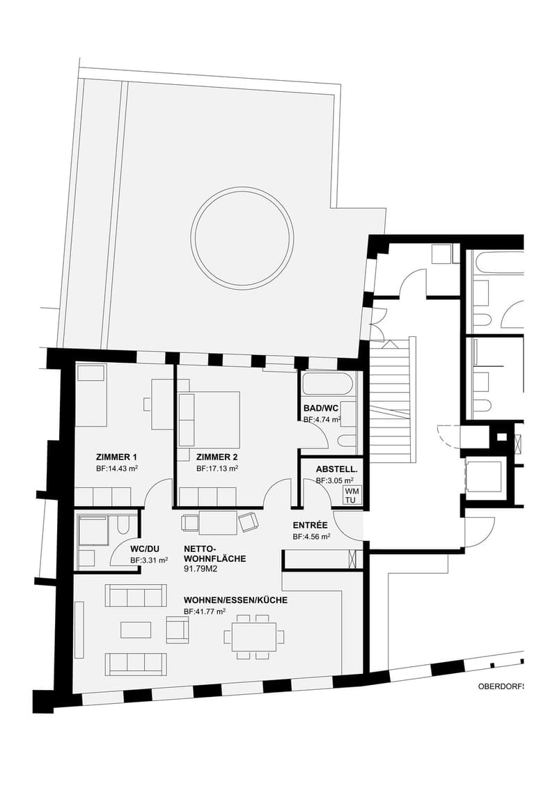 Zeitgemässes Wohnen in der Altstadt von Zürich" (9)