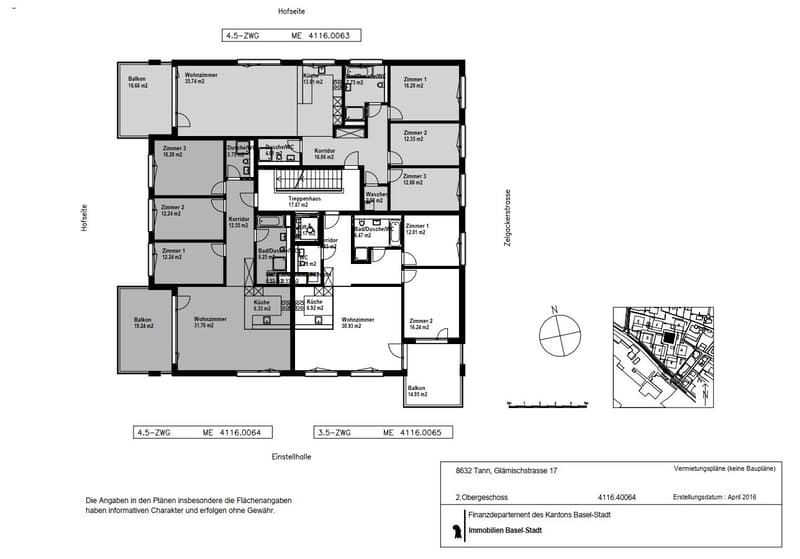 Grundriss 4.5 ZWG