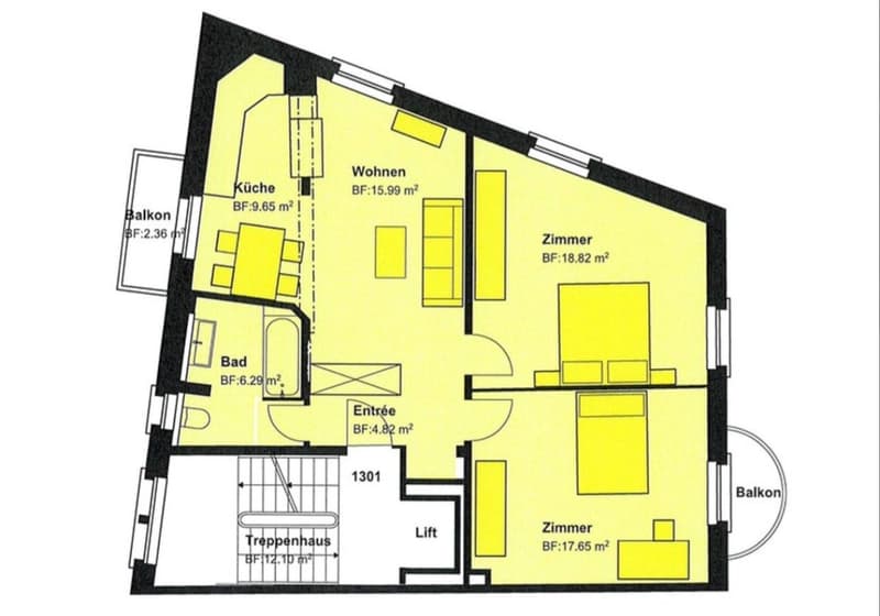 Charmante 3-Zimmer-Wohnung im Zürcher Seefeld (3)