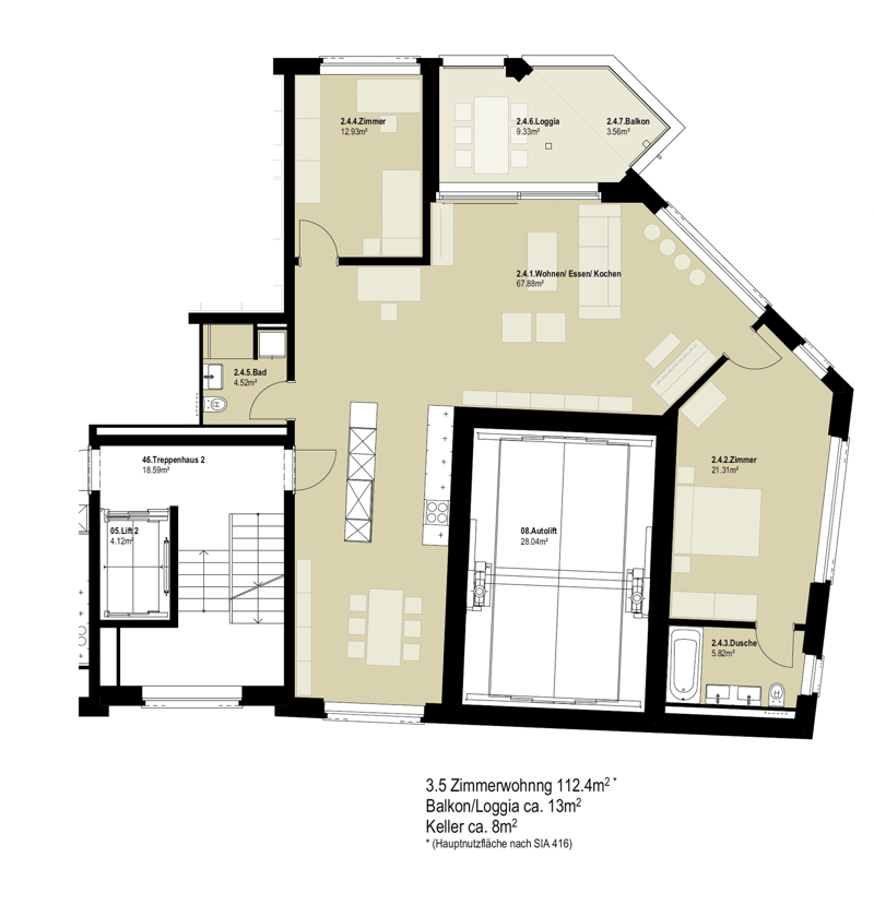 3.5-Zimmerwohnung mit Weitsicht über Zürich (7)