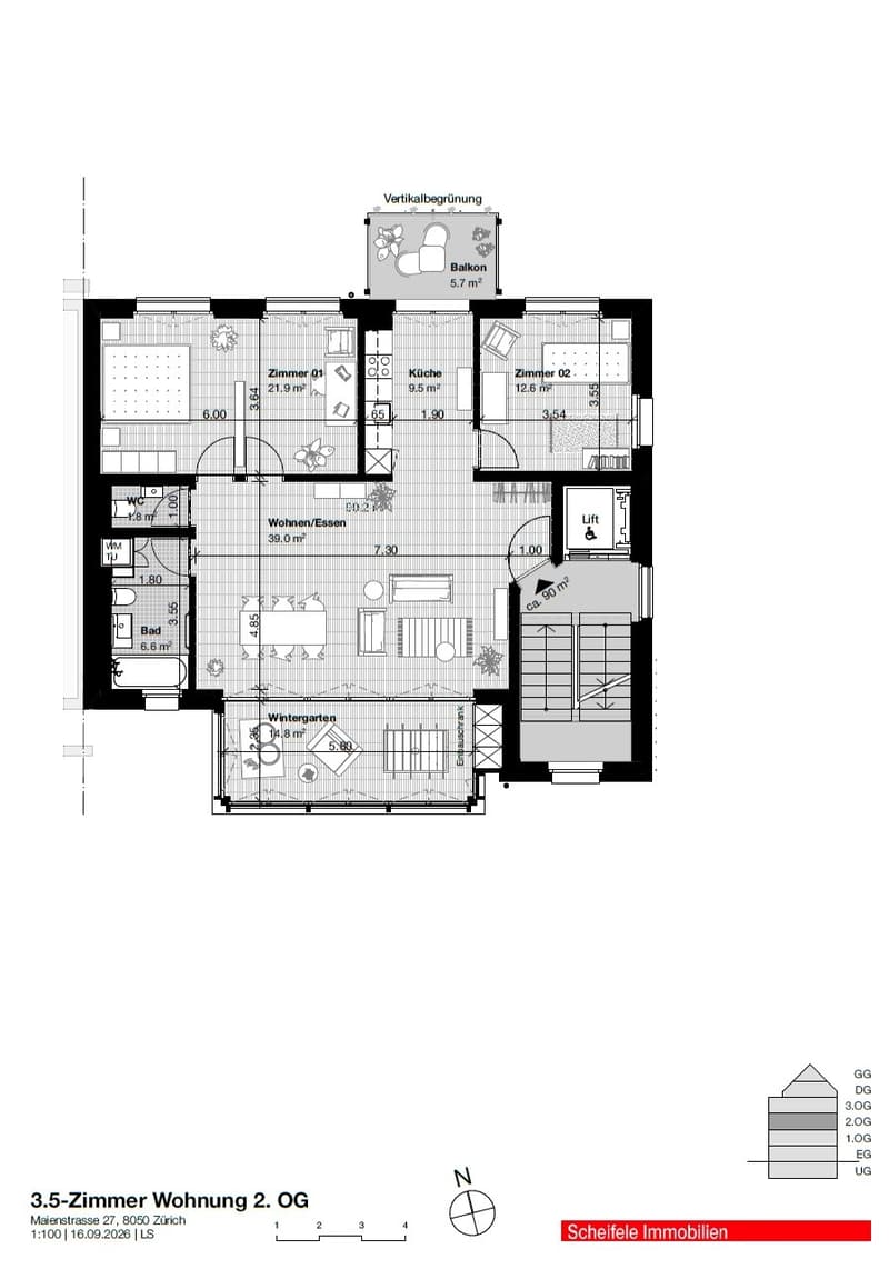 Moderne 3.5-Zimmer-Neubauwohnung mit Wintergarten (6)