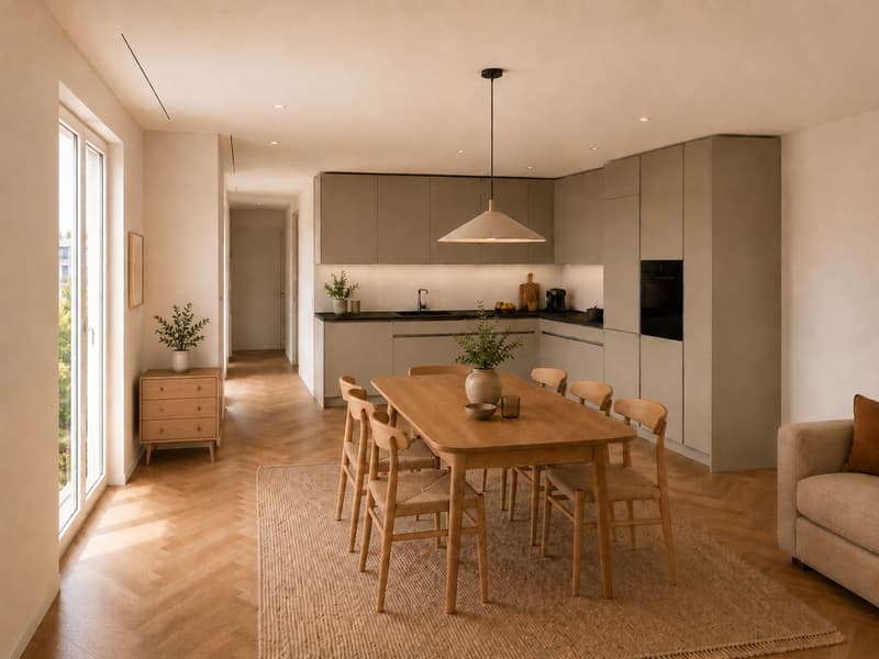 Erstbezug: moderne 2.5-Zimmer-Neubauwohnung mit Balkon in Zürich-Oerlikon (3)