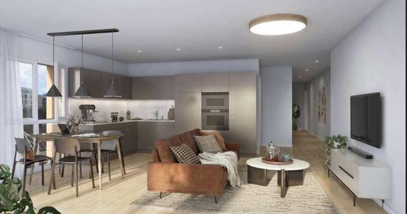 Erstbezug in Affoltern am Albis 3½-Zimmer-Gartenwohnung mit 113 m² privatem Garten (1)