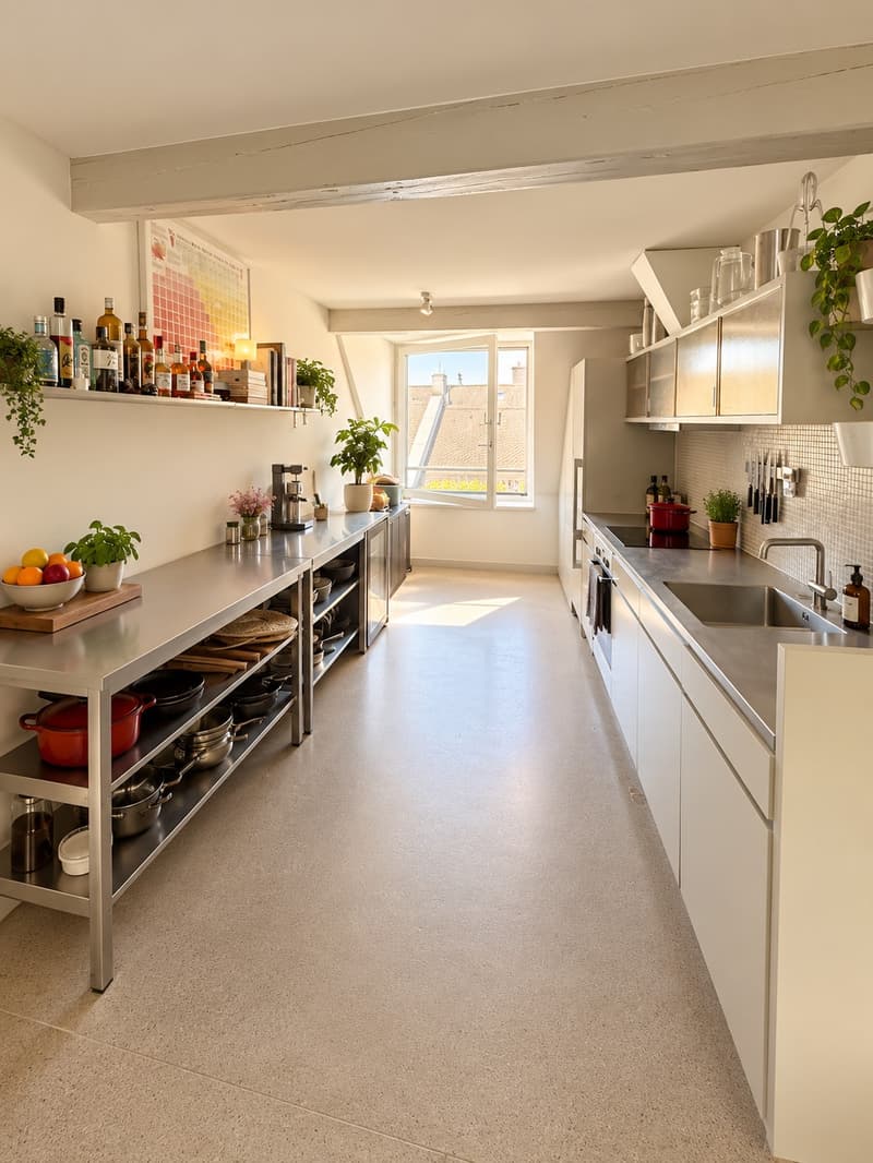 Furnished Penthouse w/ 360 Rooftop in Wiedikon, until April 2027 (5)