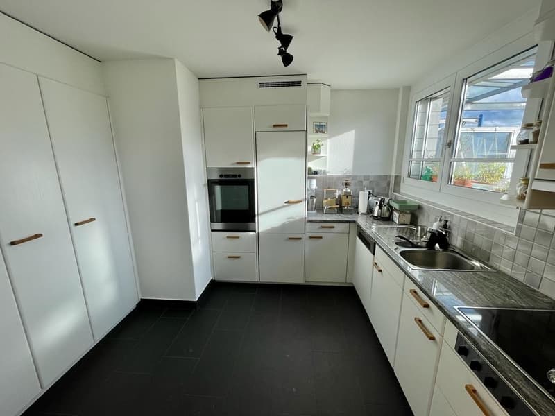 Fixed-term sublet until end of June 2028: Penthouse on the Limmat with panoramic view (5)