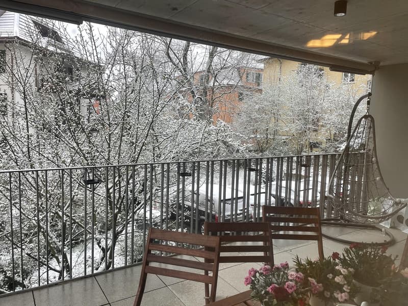 Bright 3.5-Room Apartment with Balcony, Private Washer/Dryer & Excellent Transport Links (3)