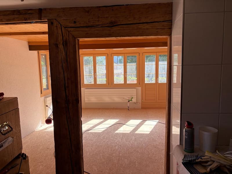 Charmante 4.5-Zimmer-Parterrewohnung in historischem Bauernhaus – Hettiswil b. Hindelbank (5)
