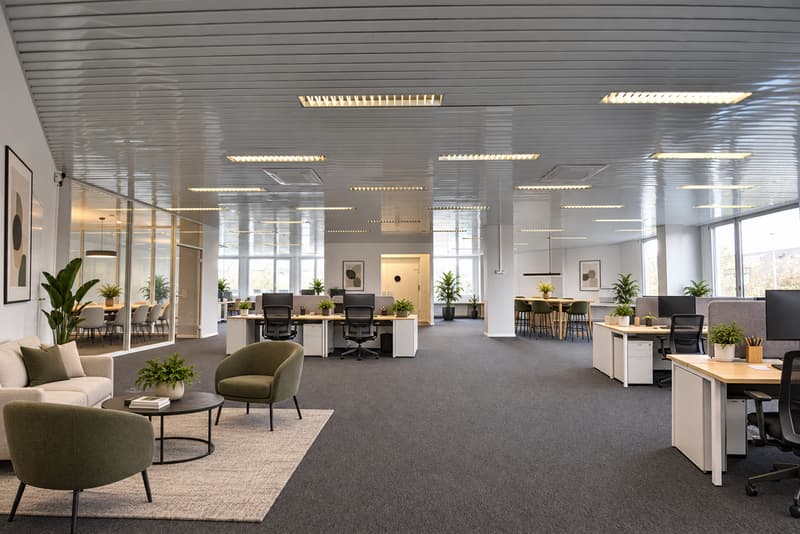 Visualisierung Bürofläche